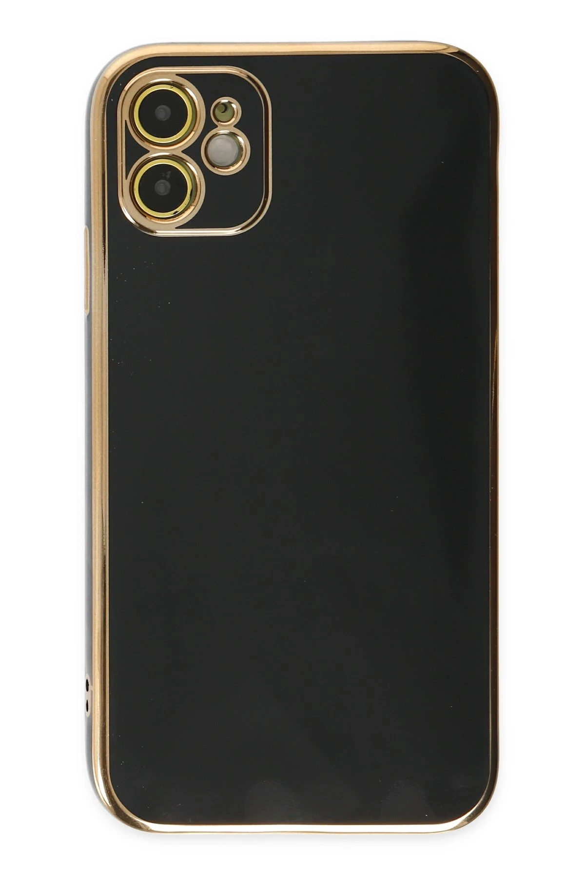 Newface iPhone 12 Kılıf Volet Silikon - Siyah