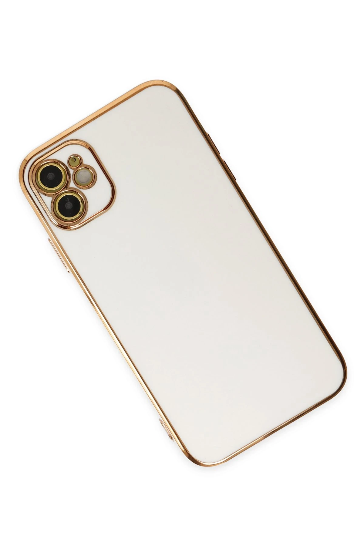 Newface iPhone 12 Kılıf Volet Silikon - Beyaz