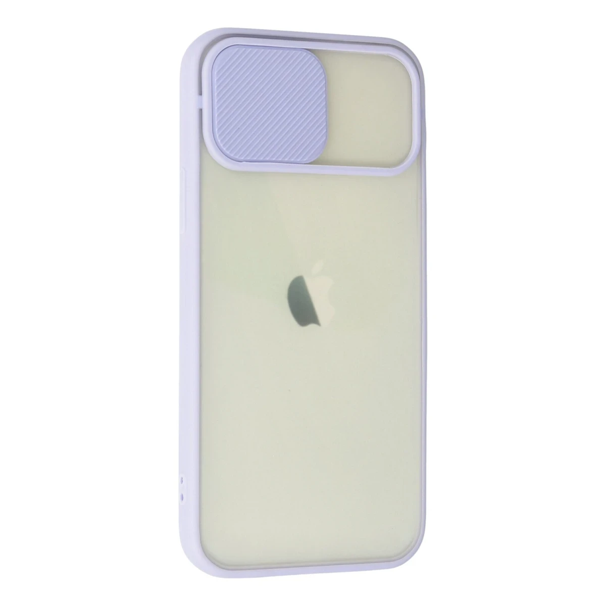 Newface Apple iPhone 12 Kılıf Palm Buzlu Kamera Sürgülü Silikon - Lila — görsel 6