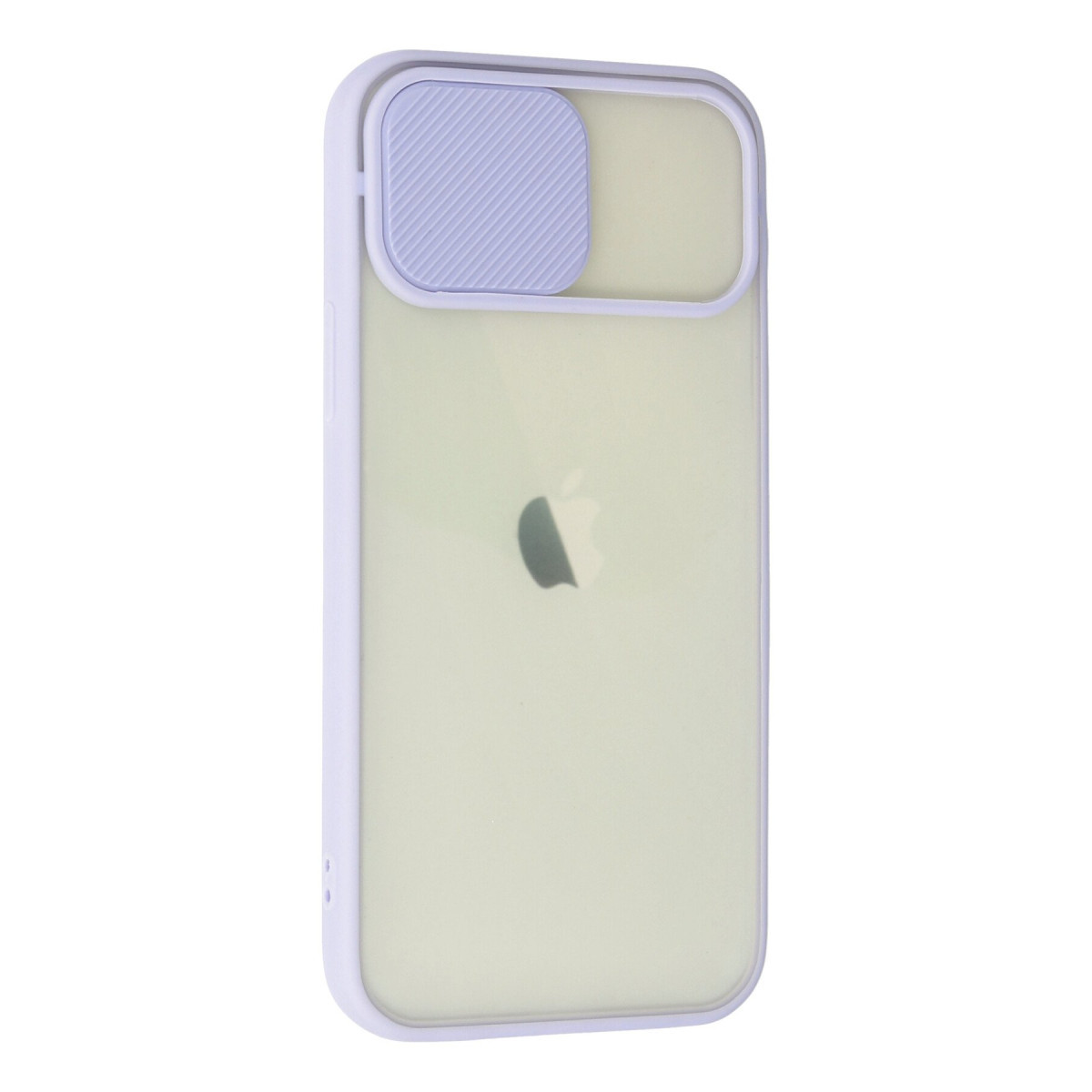 Newface Apple iPhone 12 Kılıf Palm Buzlu Kamera Sürgülü Silikon - Lila — görsel 9