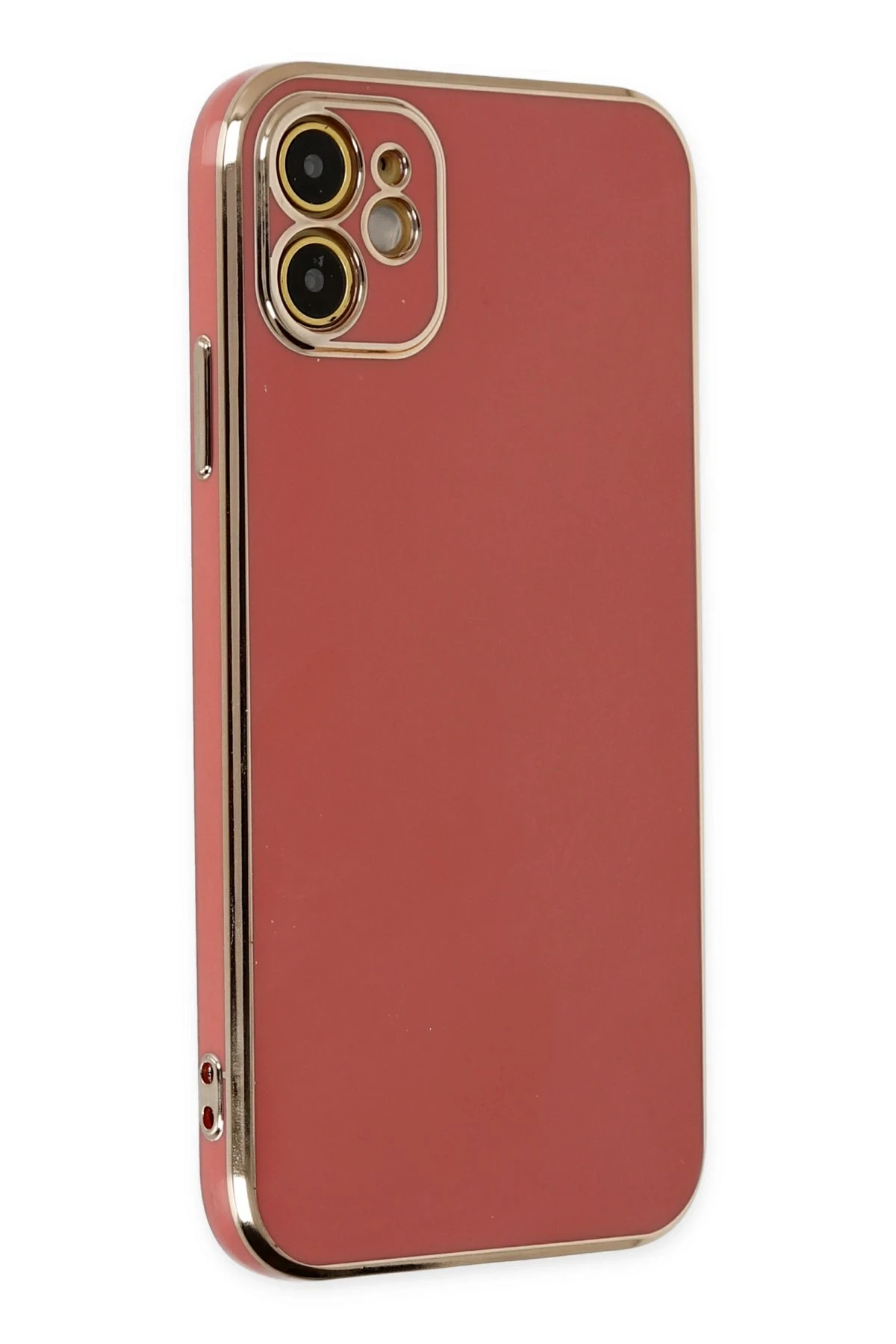 Newface iPhone 12 Kılıf Volet Silikon - Kırmızı