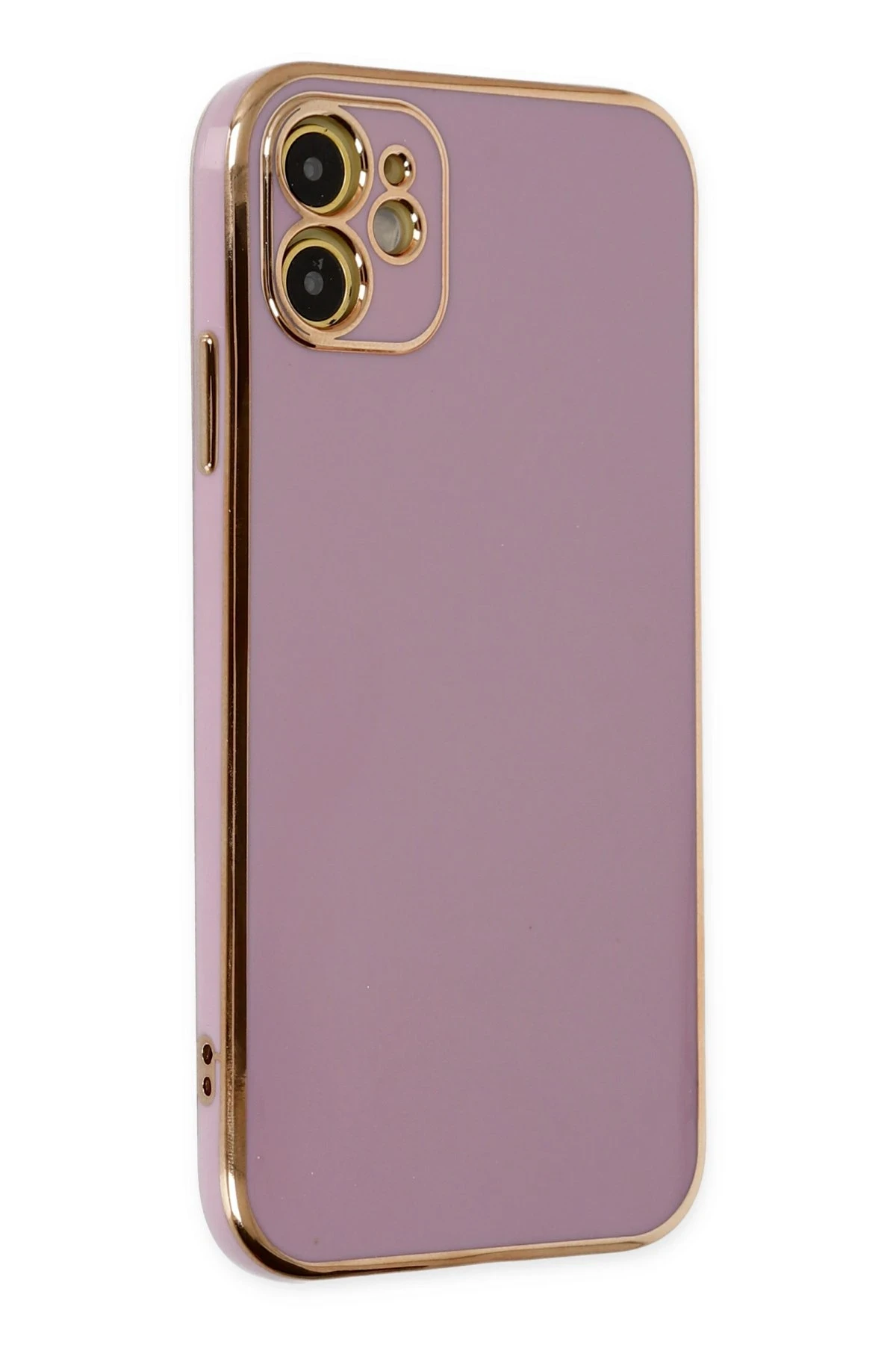 Newface iPhone 12 Kılıf Volet Silikon - Mor