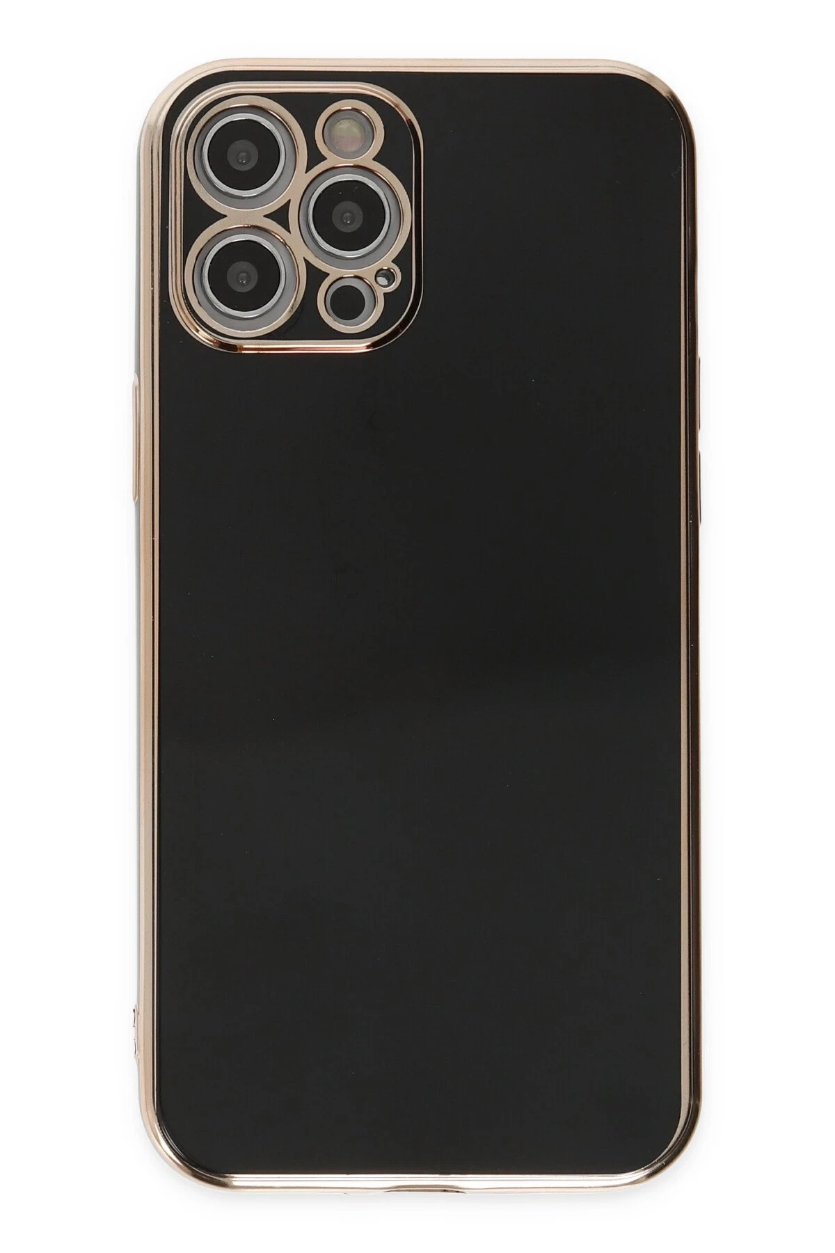 Newface iPhone 12 Pro Kılıf Volet Silikon - Siyah