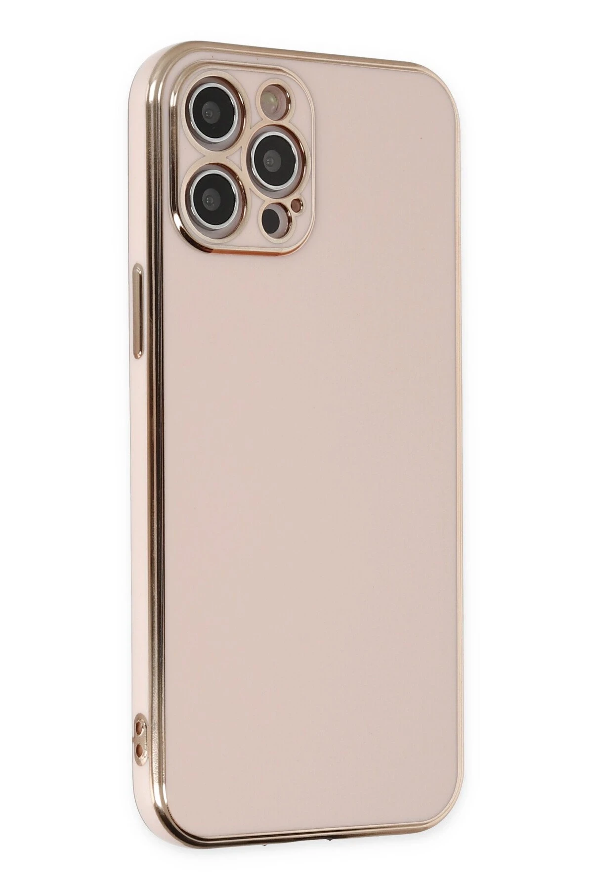 Newface iPhone 12 Pro Kılıf Volet Silikon - Pembe