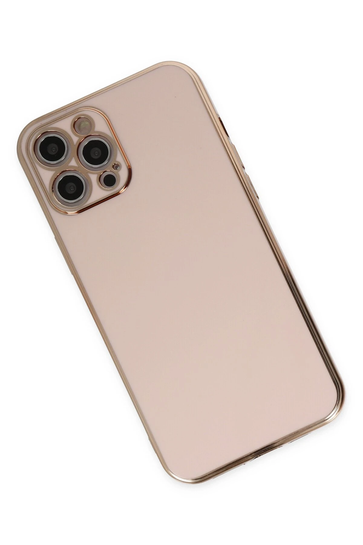 Newface iPhone 12 Pro Kılıf Volet Silikon - Pembe