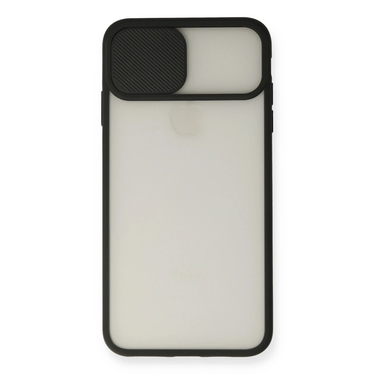 Newface Apple iPhone XS Max Kılıf Palm Buzlu Kamera Sürgülü Silikon - Siyah — görsel 5
