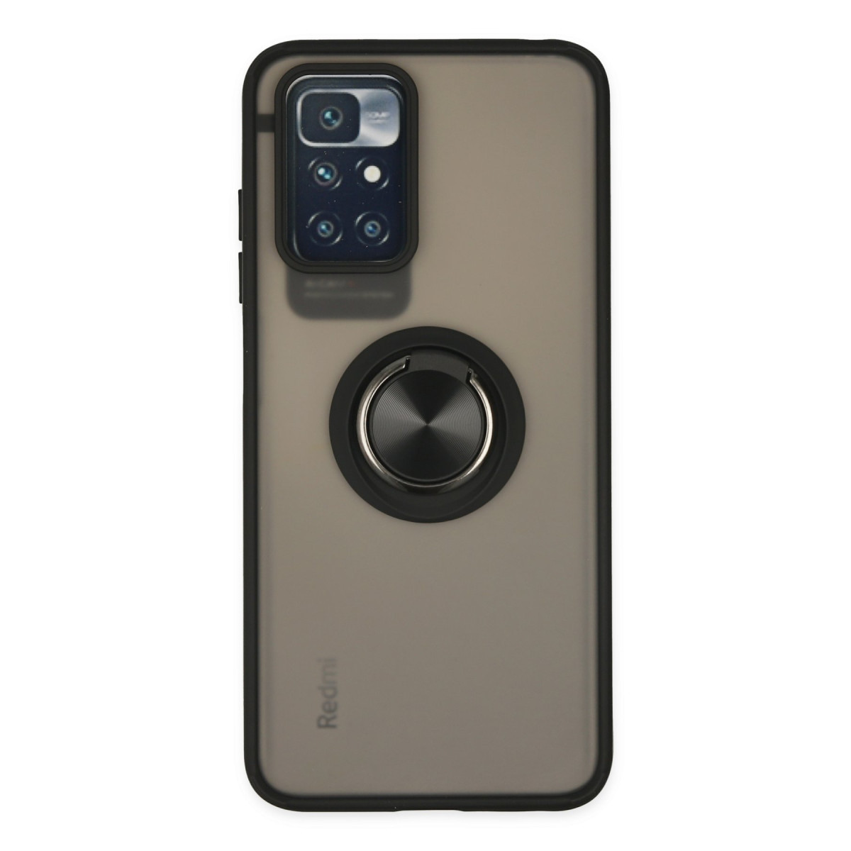 Newface Xiaomi Redmi 10 2022 Kılıf Montreal Yüzüklü Silikon Kapak - Siyah — görsel 11