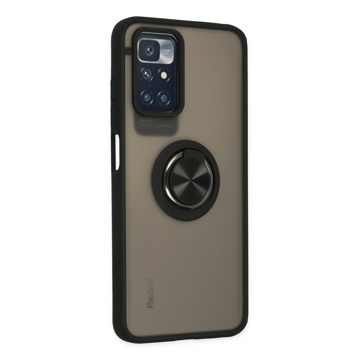 Newface Xiaomi Redmi 10 2022 Kılıf Montreal Yüzüklü Silikon Kapak - Siyah — görsel 12