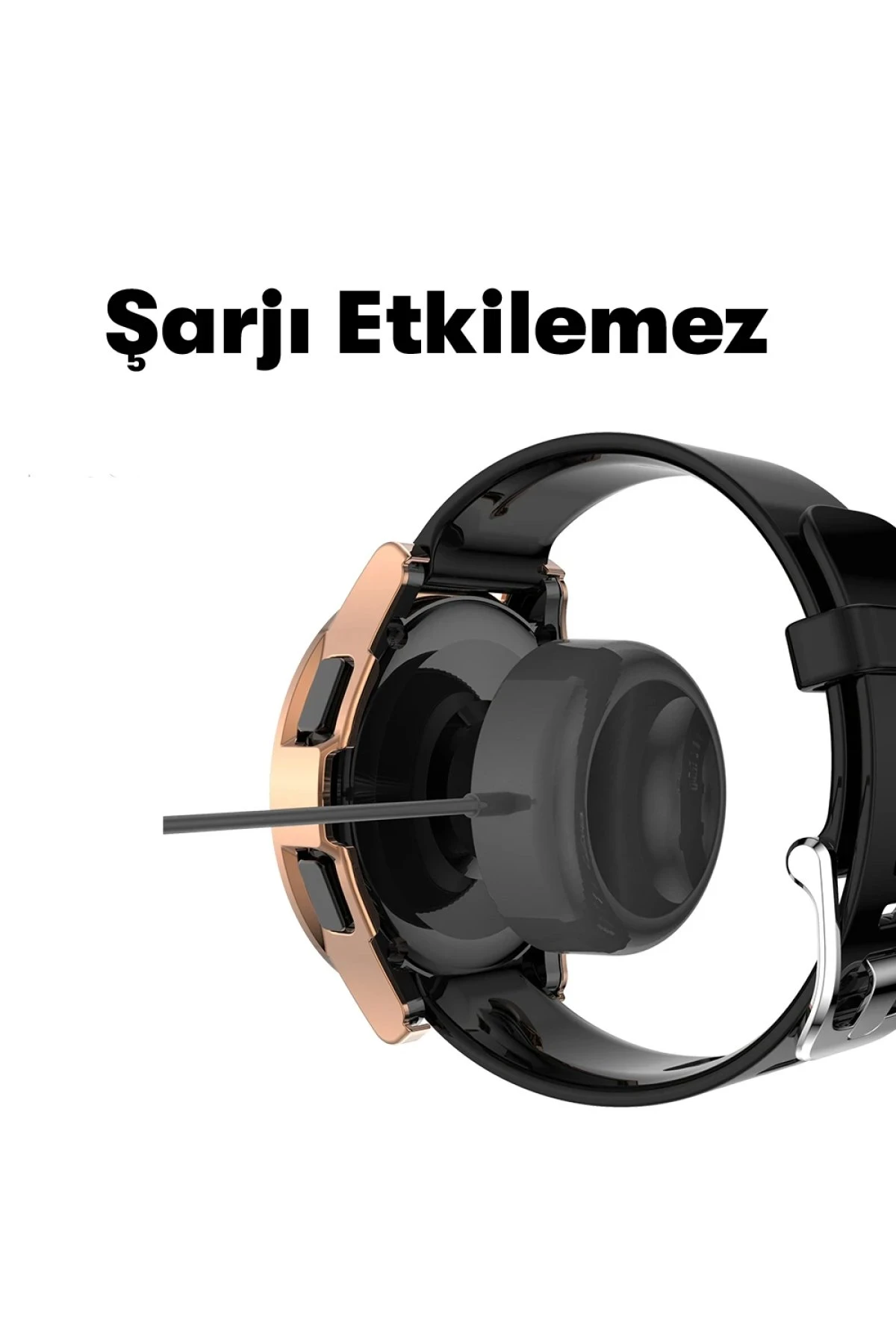 Newface Watch 4 46mm Wall Camlı Kasa Ekran Koruyucu - Gümüş — görsel 3