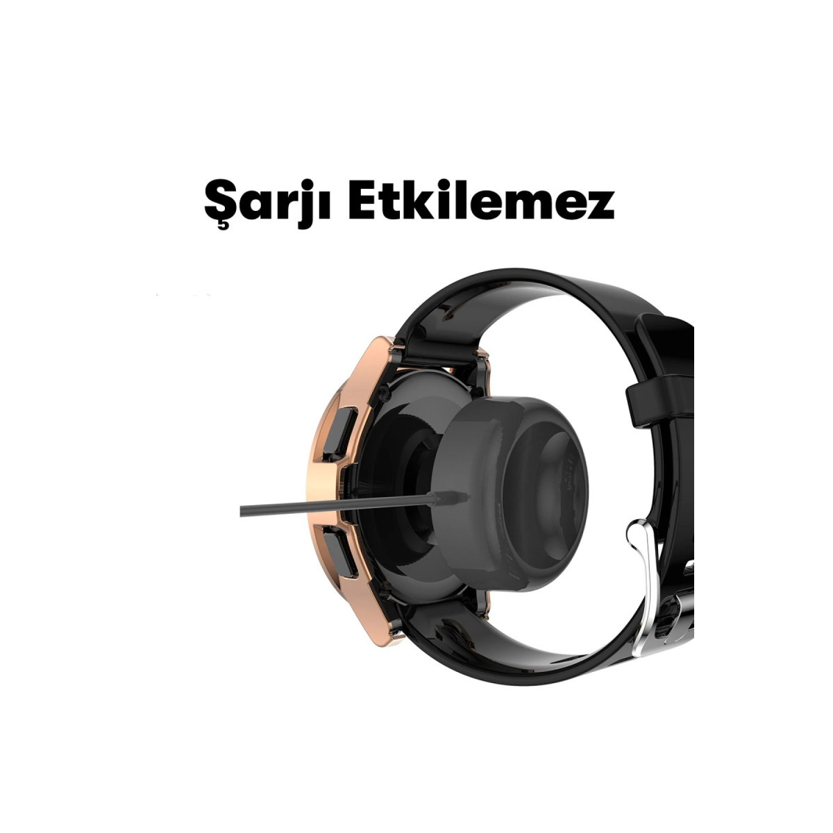 Newface Watch 4 46mm Wall Camlı Kasa Ekran Koruyucu - Gümüş — görsel 9