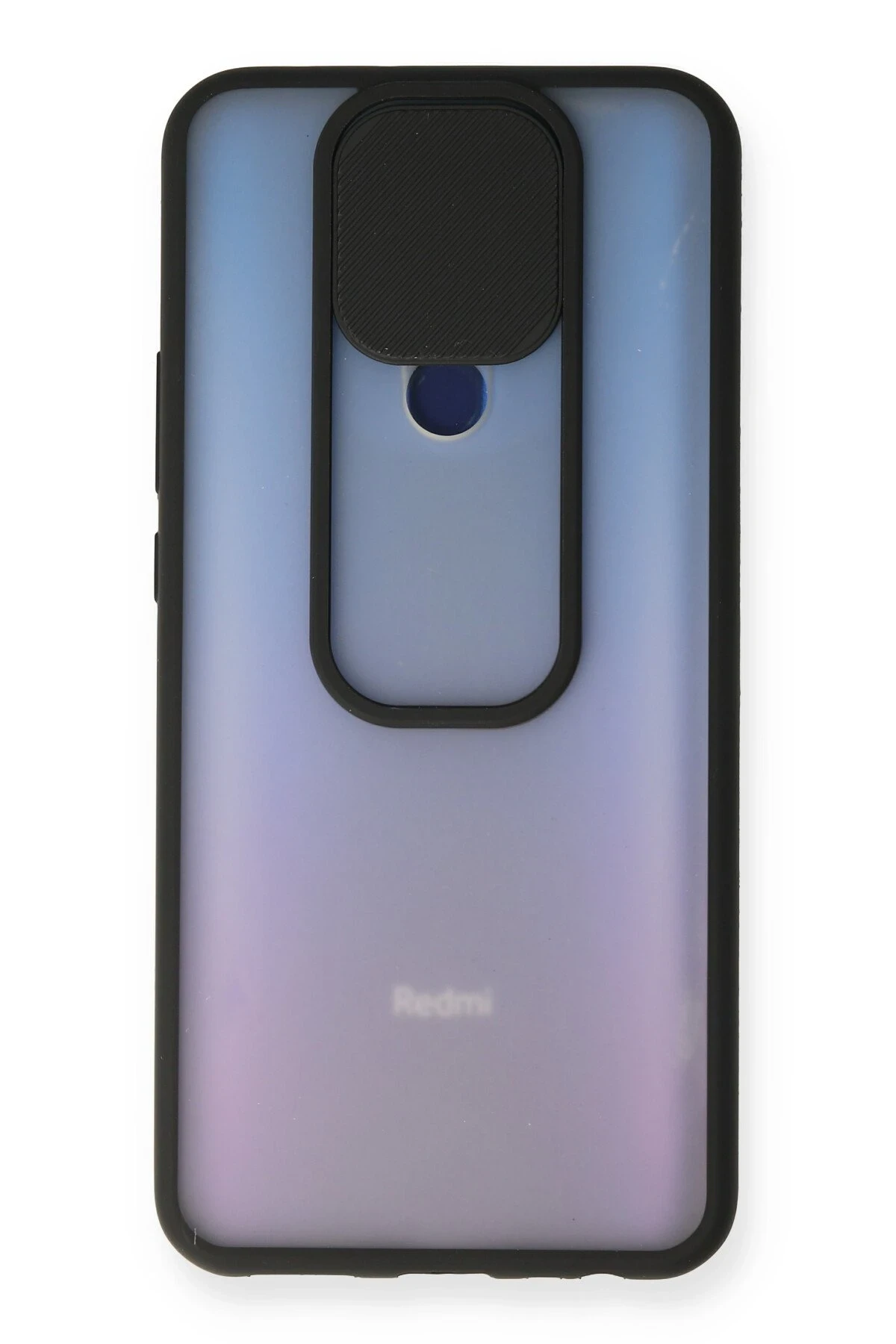 Newface Xiaomi Redmi 9 Kılıf Palm Buzlu Kamera Sürgülü Silikon - Siyah — görsel 2