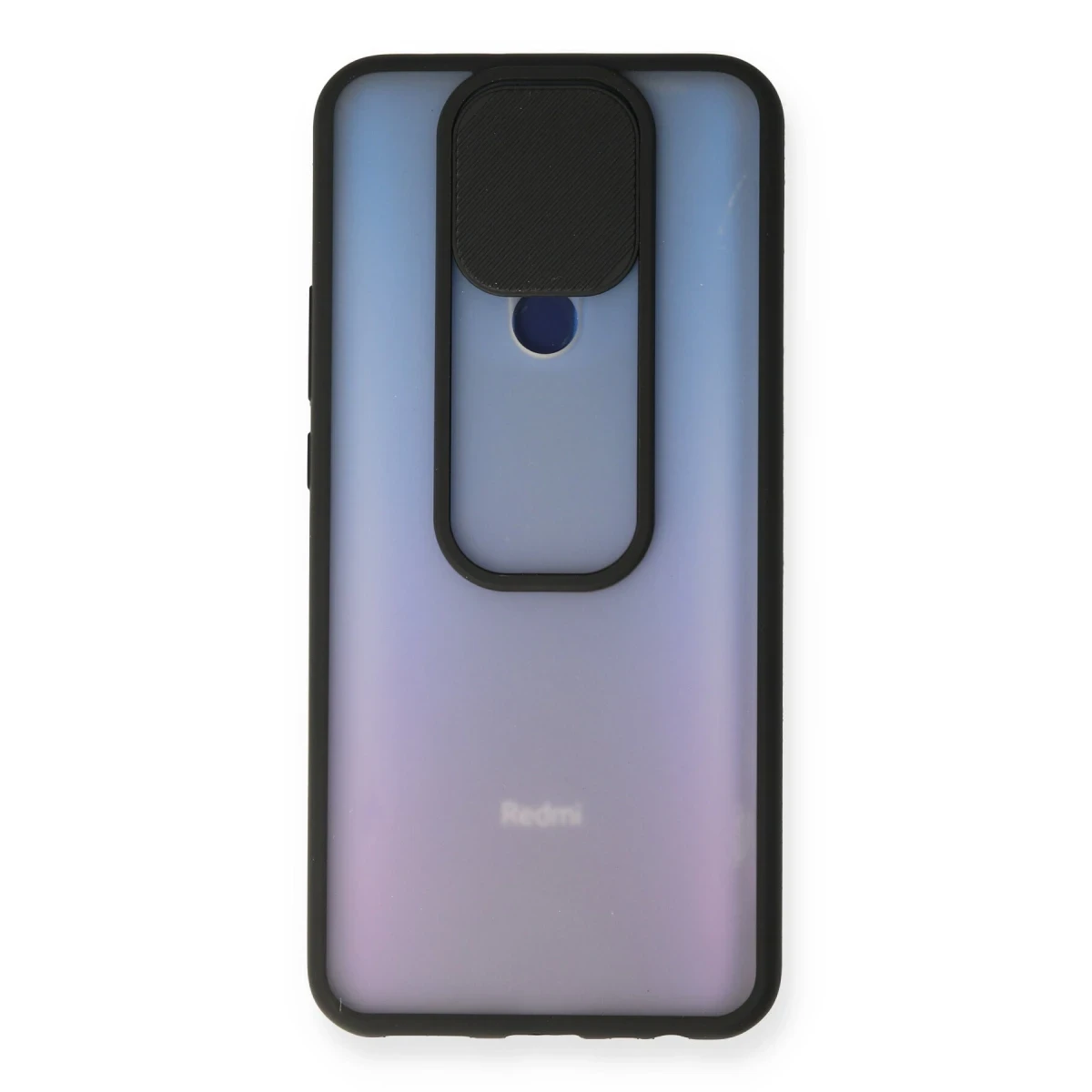 Newface Xiaomi Redmi 9 Kılıf Palm Buzlu Kamera Sürgülü Silikon - Siyah — görsel 5