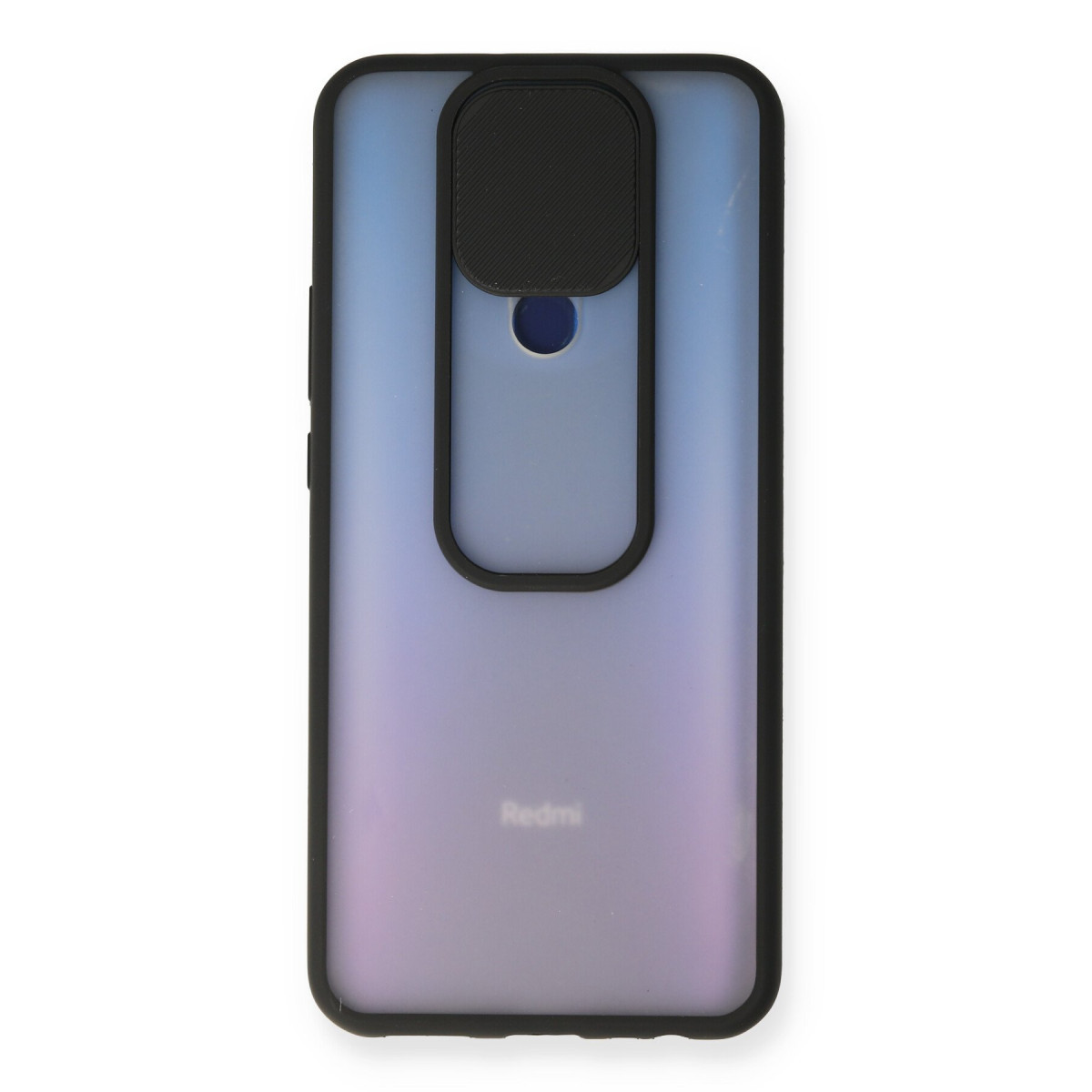 Newface Xiaomi Redmi 9 Kılıf Palm Buzlu Kamera Sürgülü Silikon - Siyah — görsel 8