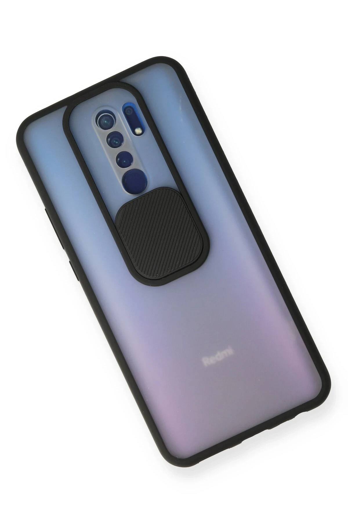 Newface Xiaomi Redmi 9 Kılıf Palm Buzlu Kamera Sürgülü Silikon - Siyah — görsel 3