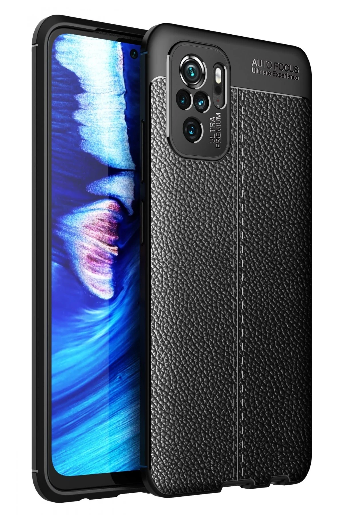 Newface Xiaomi Redmi Note 10 Kılıf Auto Focus Kapak - Siyah