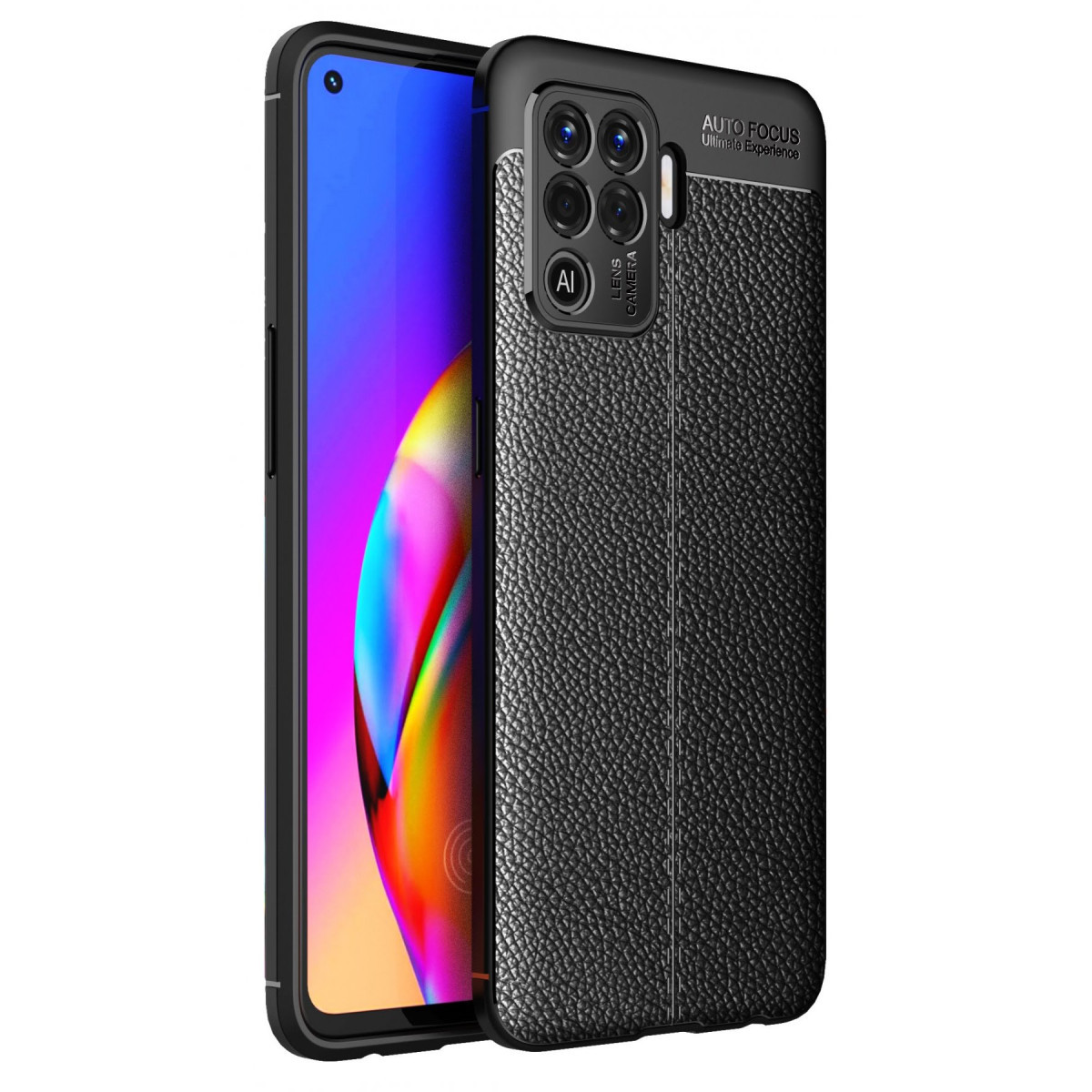 Newface Oppo Reno 5 Lite Kılıf Auto Focus Kapak - Siyah — görsel 7