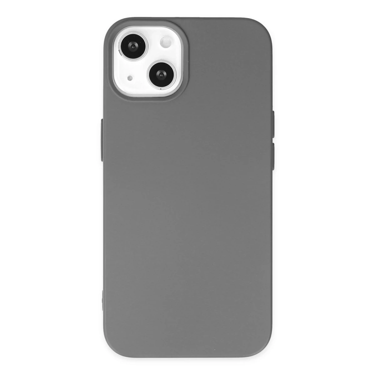 Newface Apple iPhone 14 Kılıf Nano içi Kadife Silikon - Gri