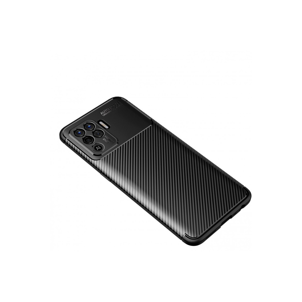 Newface Oppo Reno 5 Lite Kılıf Auto Focus Karbon Kapak - Siyah — görsel 8