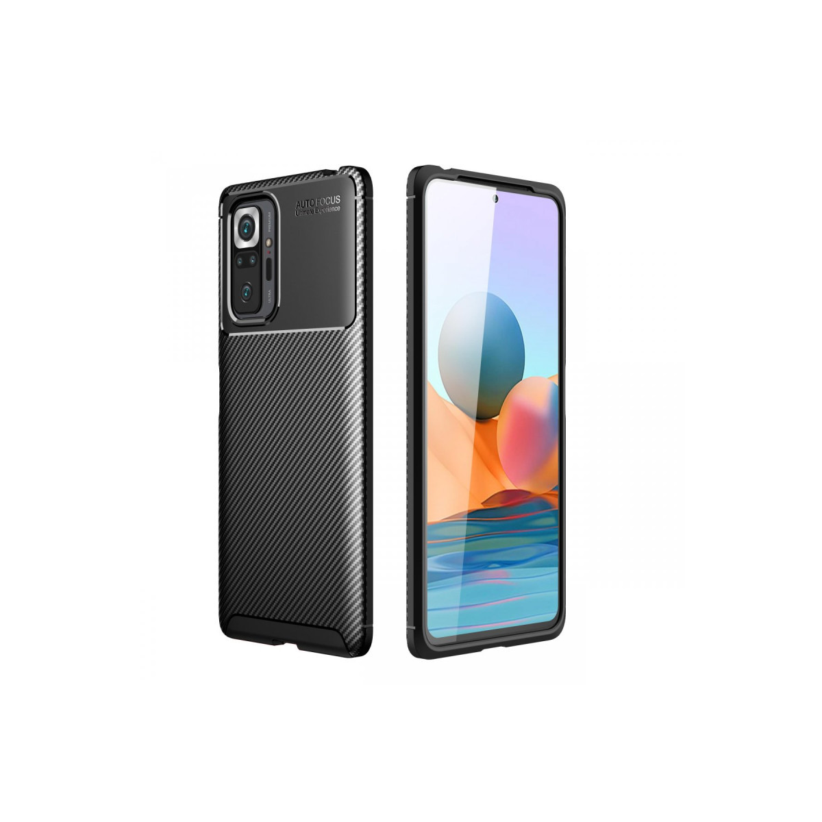 Newface Xiaomi Redmi Note 10 Pro Kılıf Auto Focus Karbon Kapak - Siyah — görsel 5