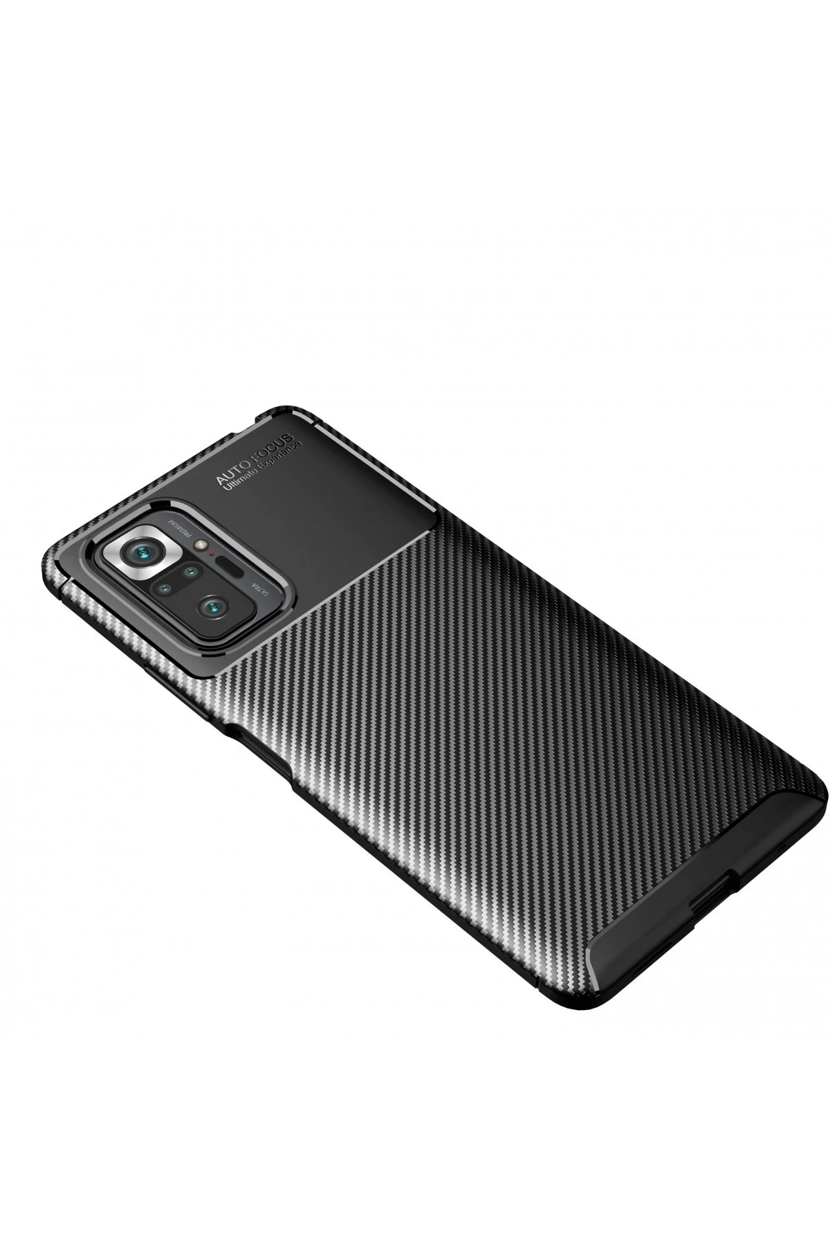 Newface Xiaomi Redmi Note 10 Pro Kılıf Auto Focus Karbon Kapak - Siyah — görsel 2