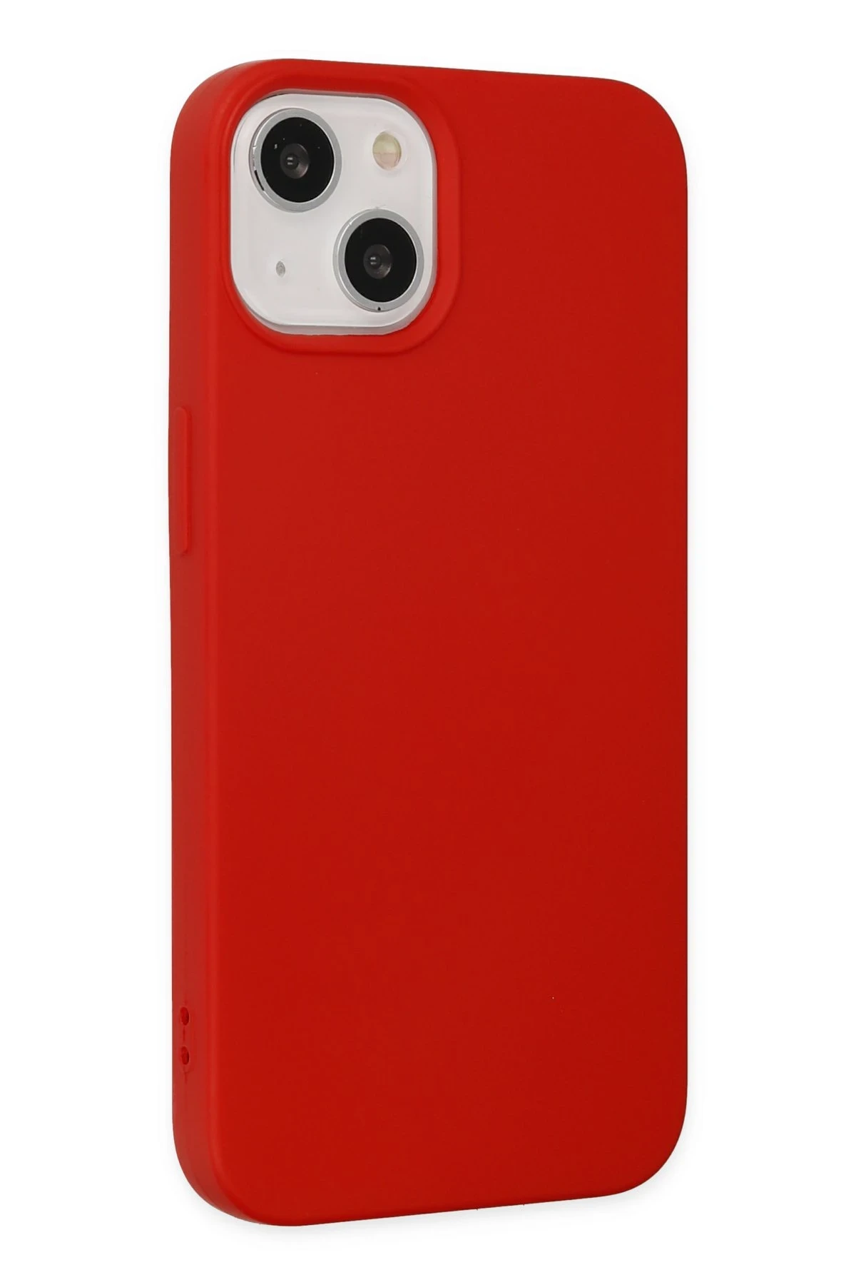 Newface iPhone 14 Plus Kılıf Nano içi Kadife Silikon - Kırmızı