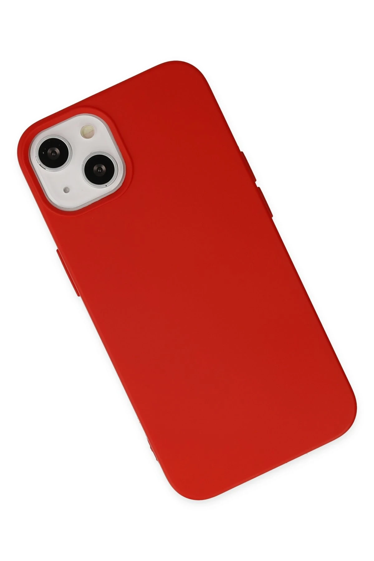 Newface iPhone 14 Plus Kılıf Nano içi Kadife Silikon - Kırmızı