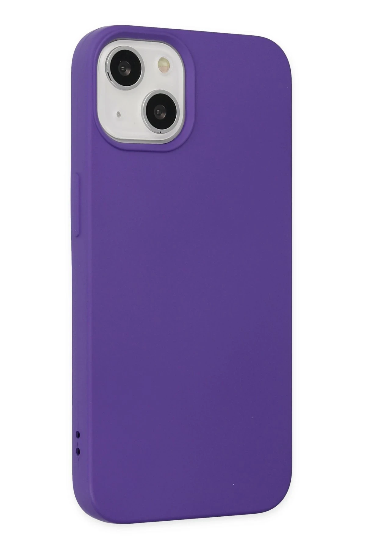 Newface iPhone 14 Plus Kılıf Nano içi Kadife Silikon - Mor