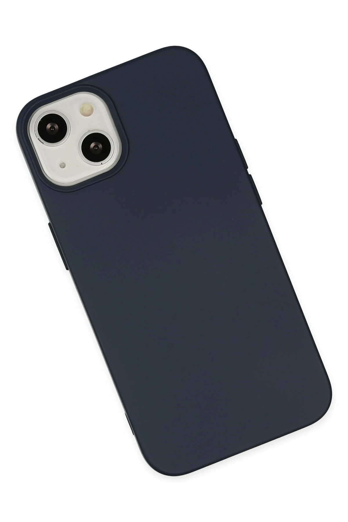 Newface iPhone 14 Plus Kılıf Nano içi Kadife Silikon - Lacivert