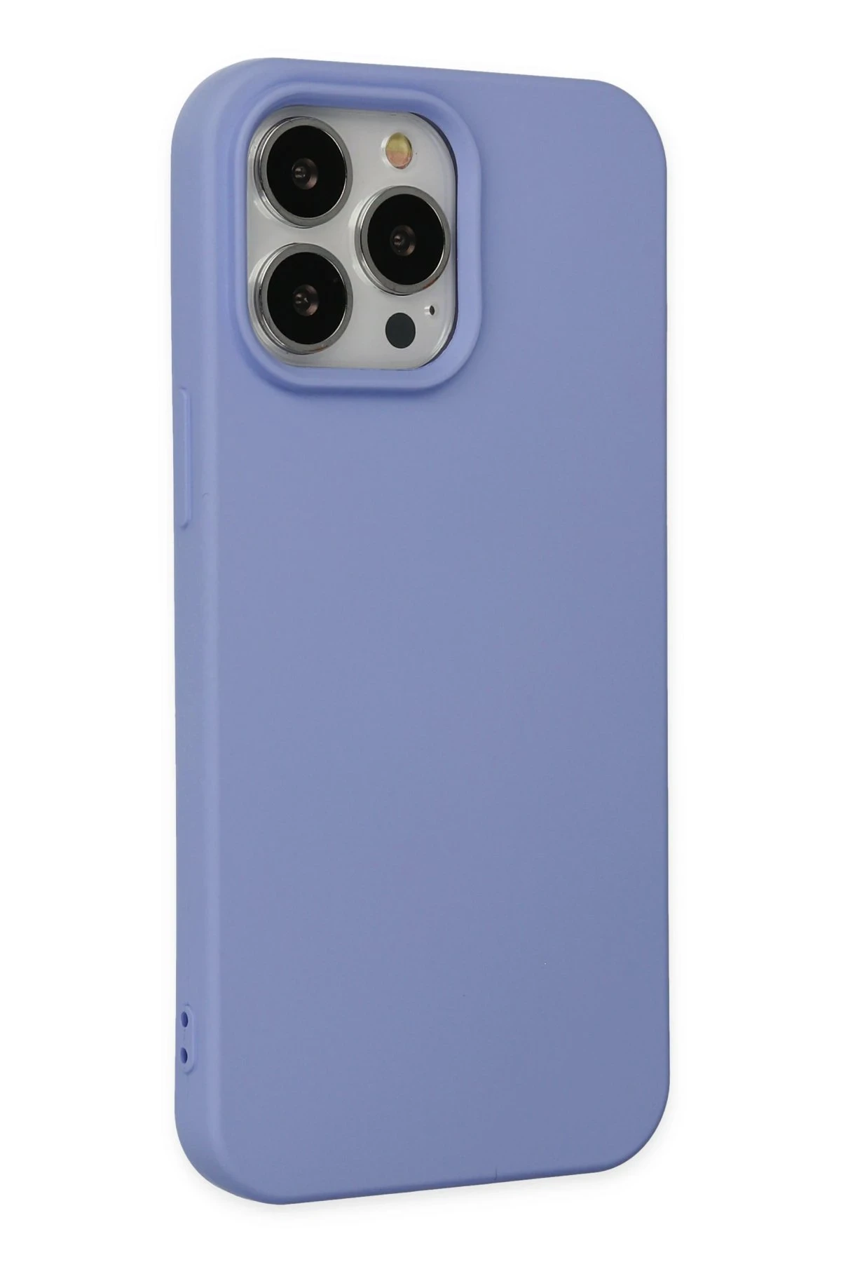 Newface iPhone 14 Pro Kılıf Nano içi Kadife Silikon - Lila