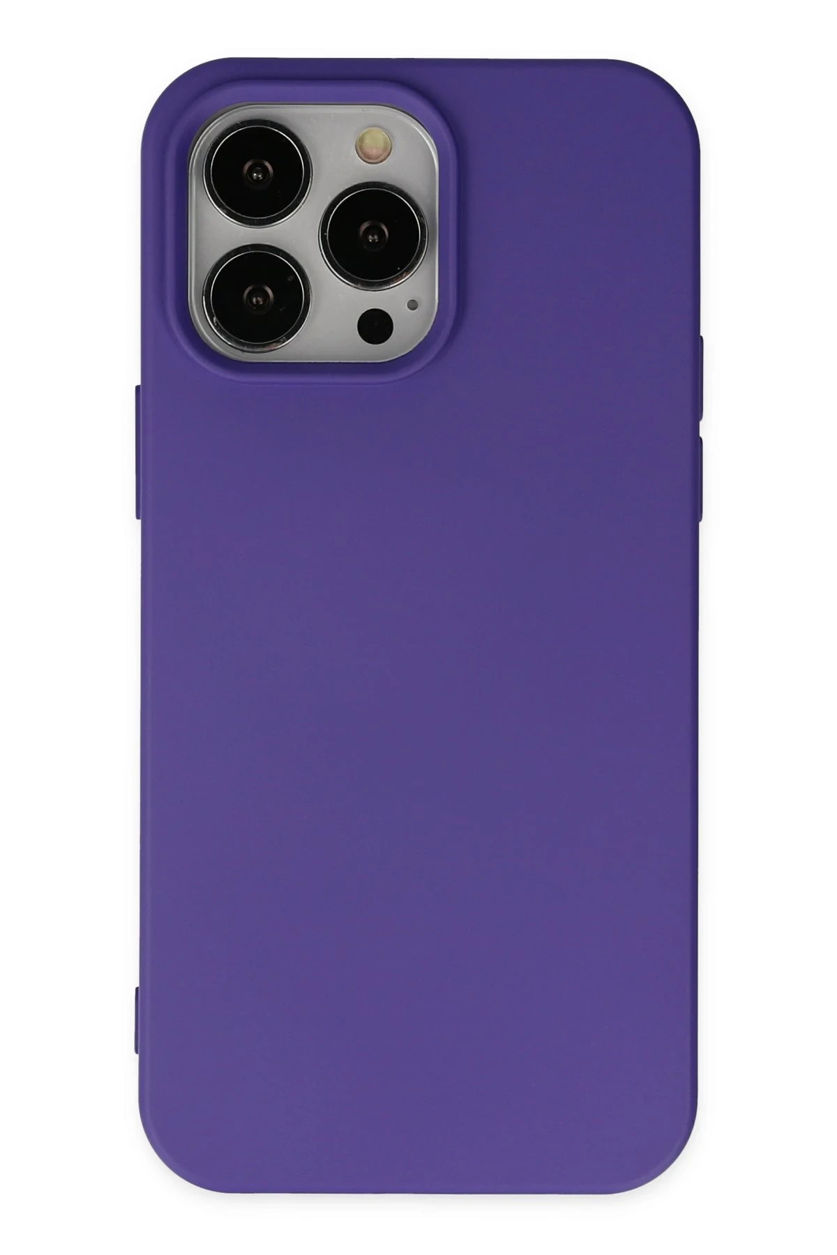 Newface iPhone 14 Pro Kılıf Nano içi Kadife Silikon - Mor