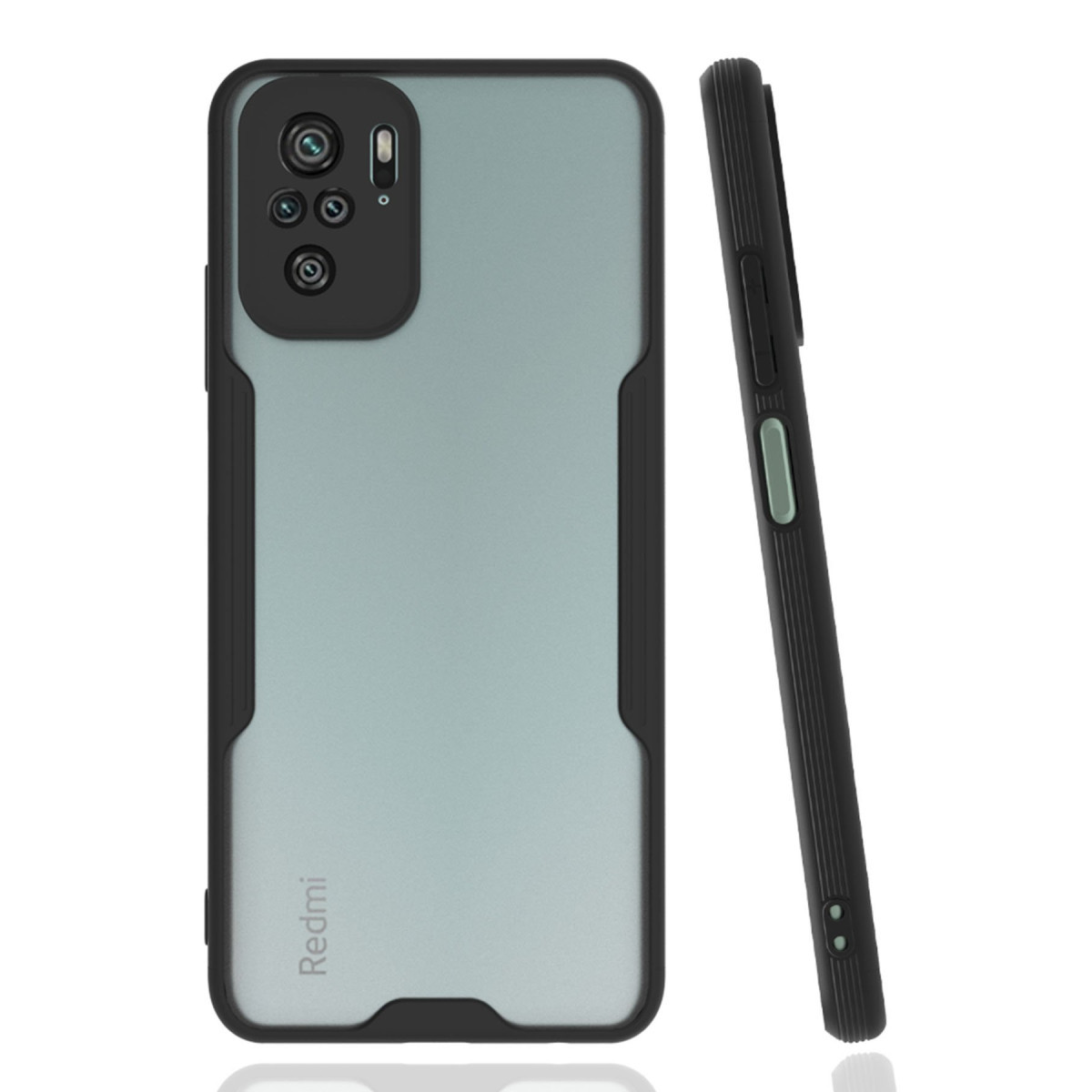 Newface Xiaomi Redmi Note 10 Kılıf Platin Silikon - Siyah — görsel 7