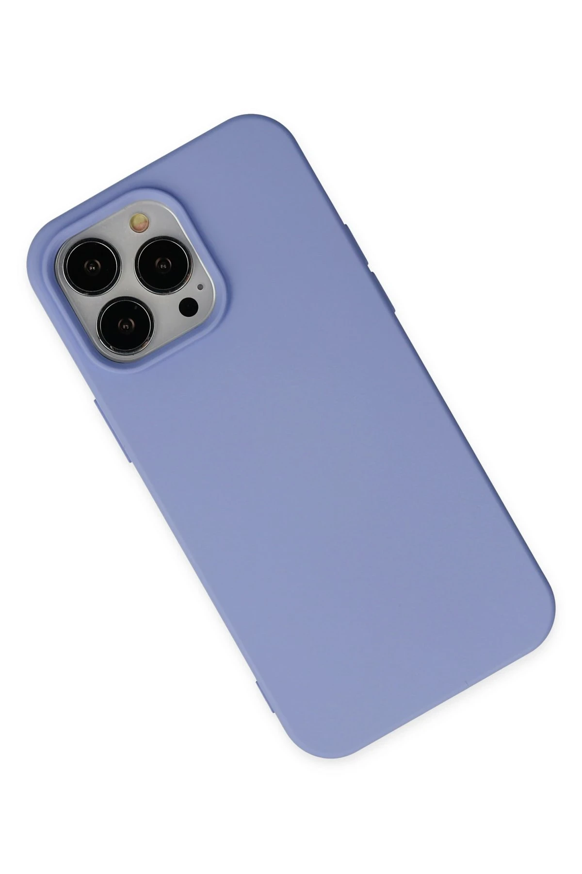 Newface iPhone 14 Pro Max Kılıf Nano içi Kadife Silikon - Lila