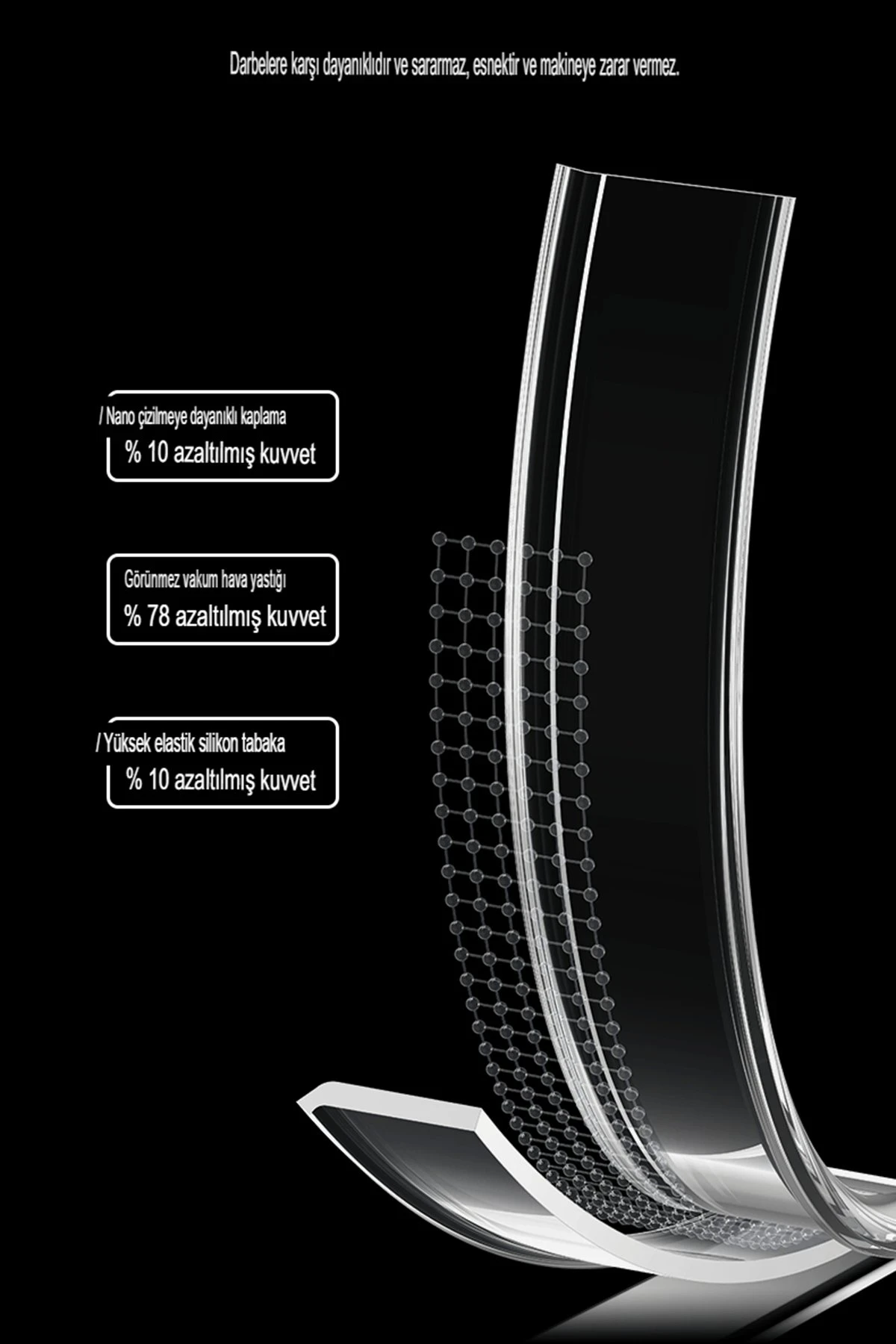 Newface Apple iPhone 14 Pro Max Kılıf Tron Şeffaf Magsafe Kapak - Siyah — görsel 7