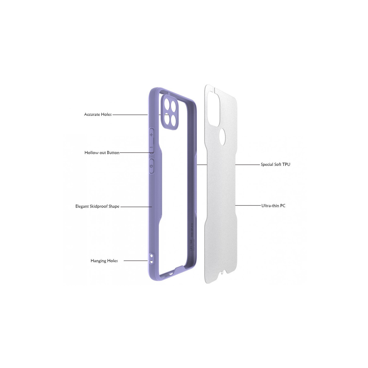 Newface Oppo A15 Kılıf Platin Silikon - Siyah — görsel 9