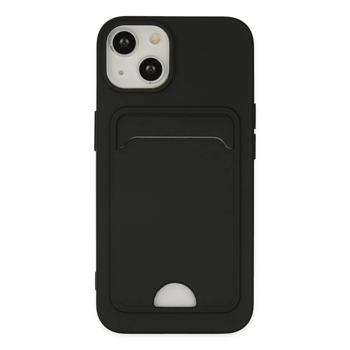 Newface Apple iPhone 14 Plus Kılıf Kelvin Kartvizitli Silikon - Siyah — görsel 6