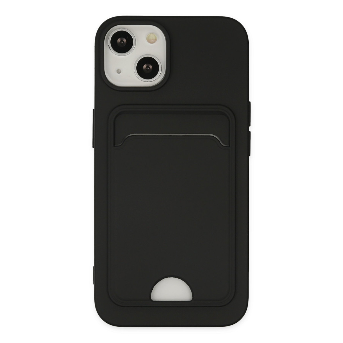 Newface Apple iPhone 14 Plus Kılıf Kelvin Kartvizitli Silikon - Siyah — görsel 11