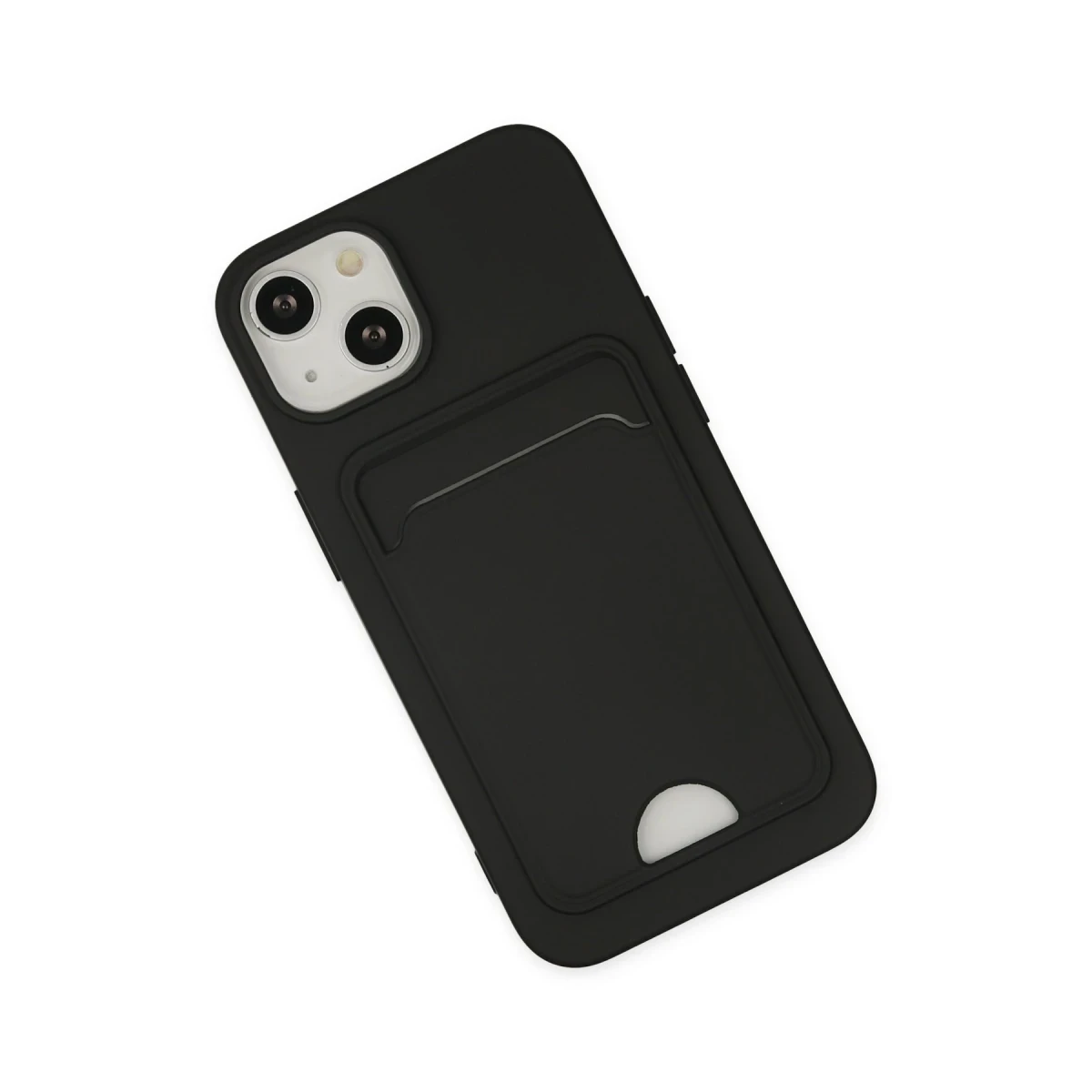 Newface Apple iPhone 14 Plus Kılıf Kelvin Kartvizitli Silikon - Siyah — görsel 8