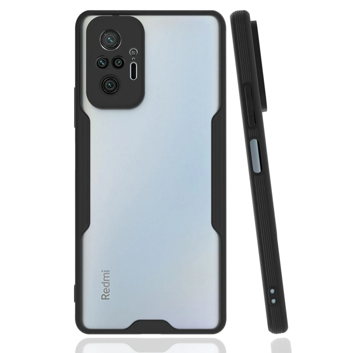 Newface Xiaomi Redmi Note 10 Pro Kılıf Platin Silikon - Siyah — görsel 4