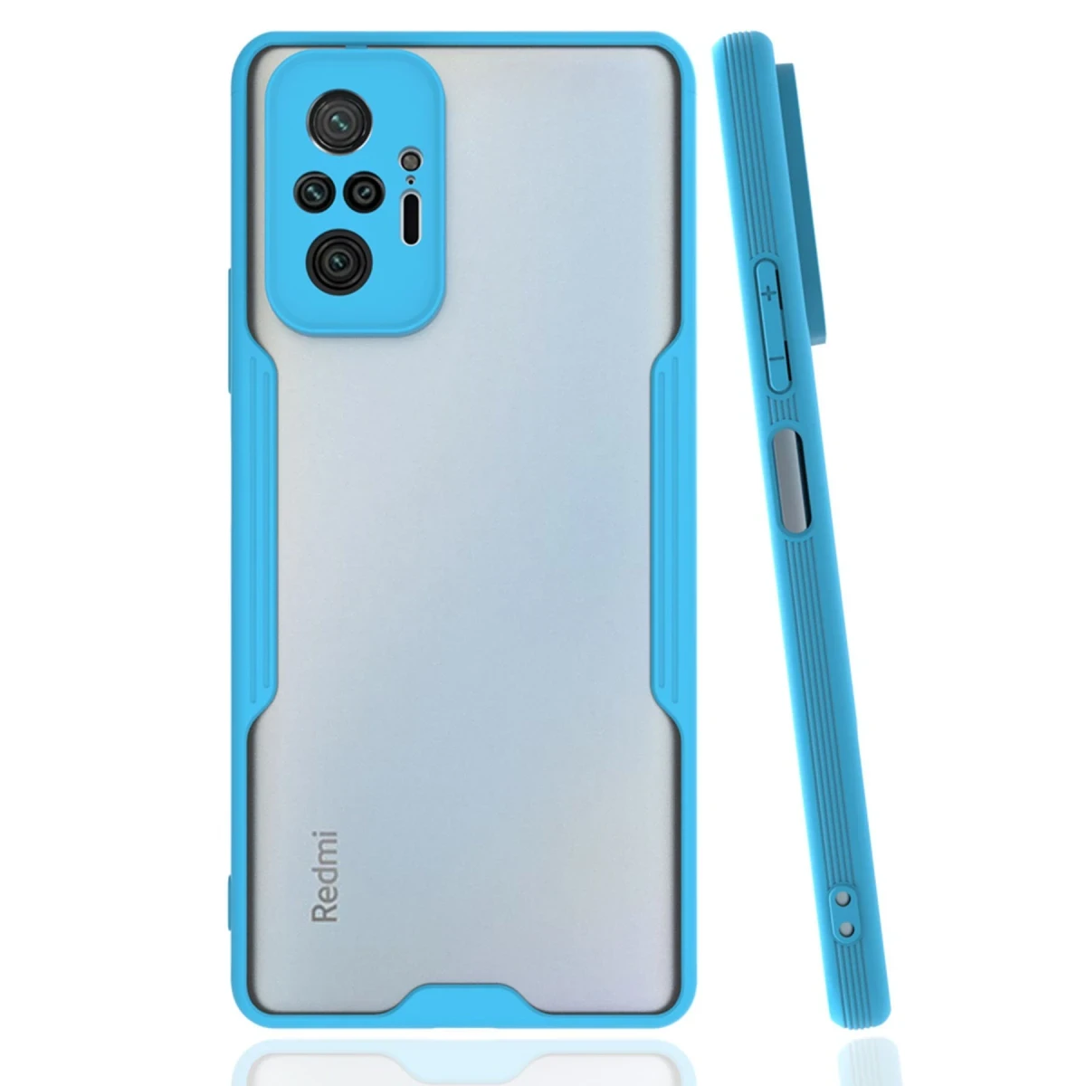 Newface Xiaomi Redmi Note 10 Pro Kılıf Platin Silikon - Mavi