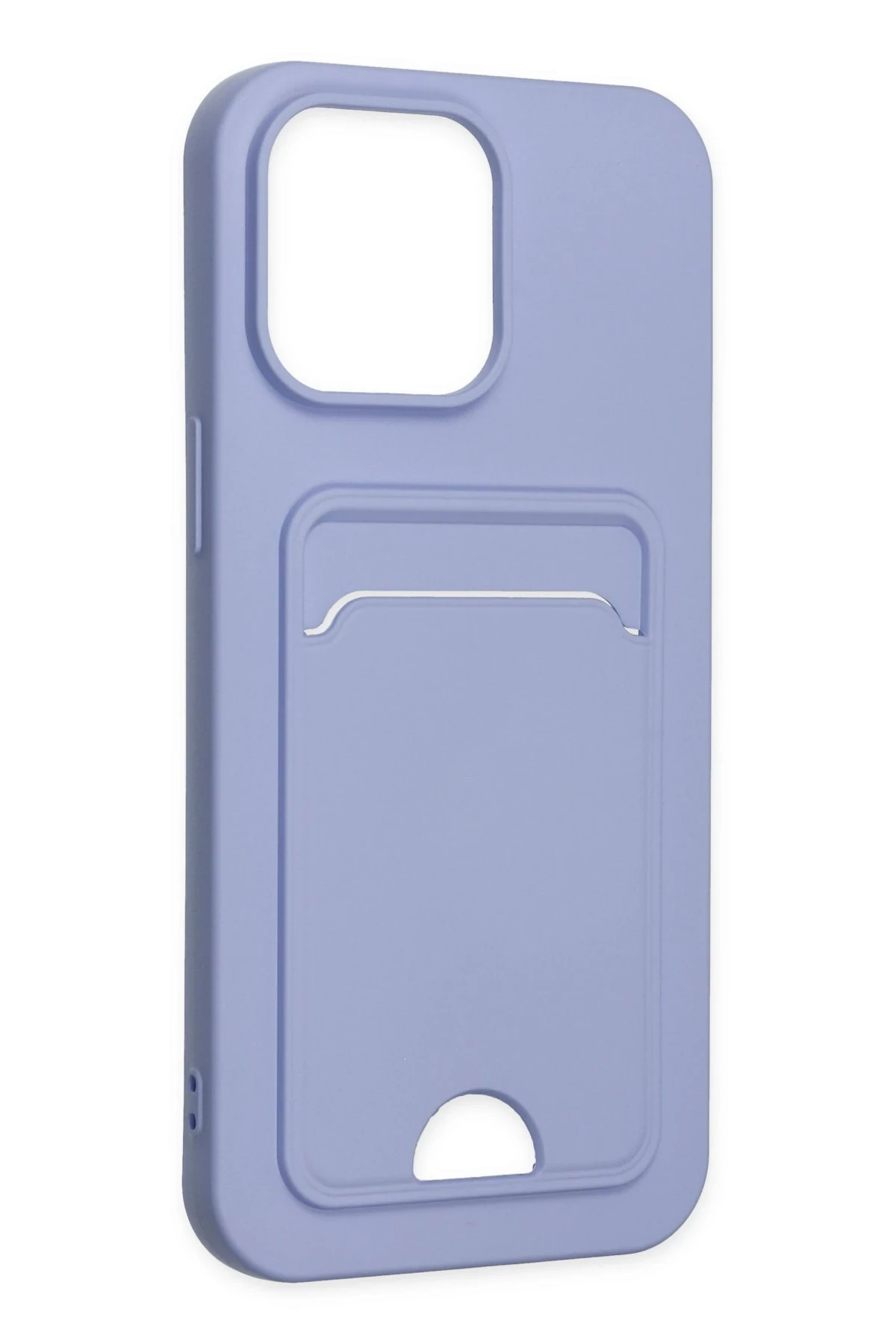 Newface iPhone 14 Pro Kılıf Kelvin Kartvizitli Silikon - Lila