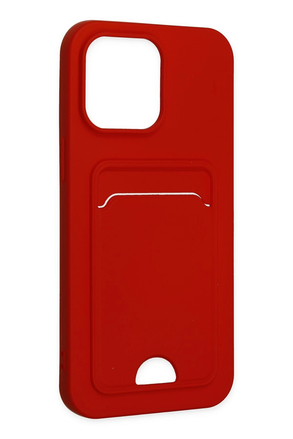 Newface iPhone 14 Pro Kılıf Kelvin Kartvizitli Silikon - Kırmızı