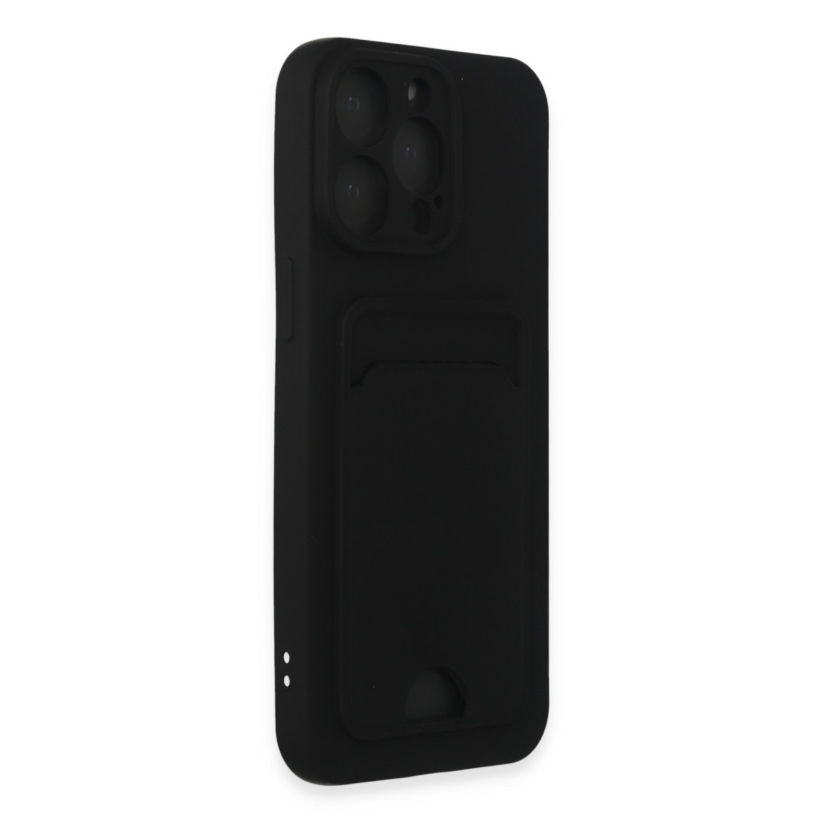 Newface Apple iPhone 14 Pro Max Kılıf Kelvin Kartvizitli Silikon - Siyah — görsel 10