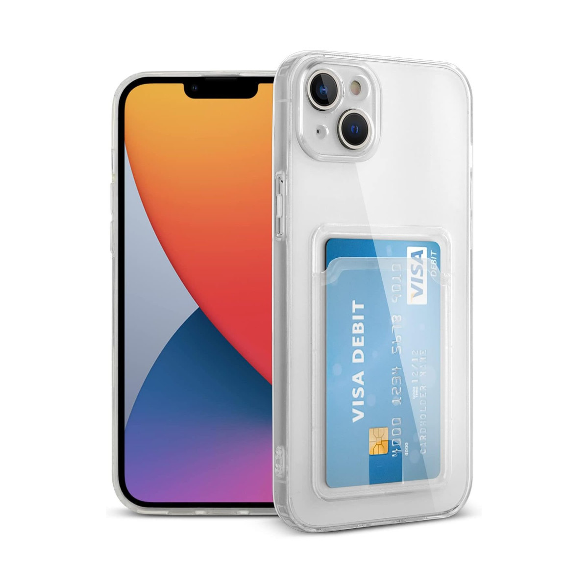 Newface Apple iPhone 14 Plus Kılıf Kart Şeffaf Silikon - Şeffaf — görsel 5