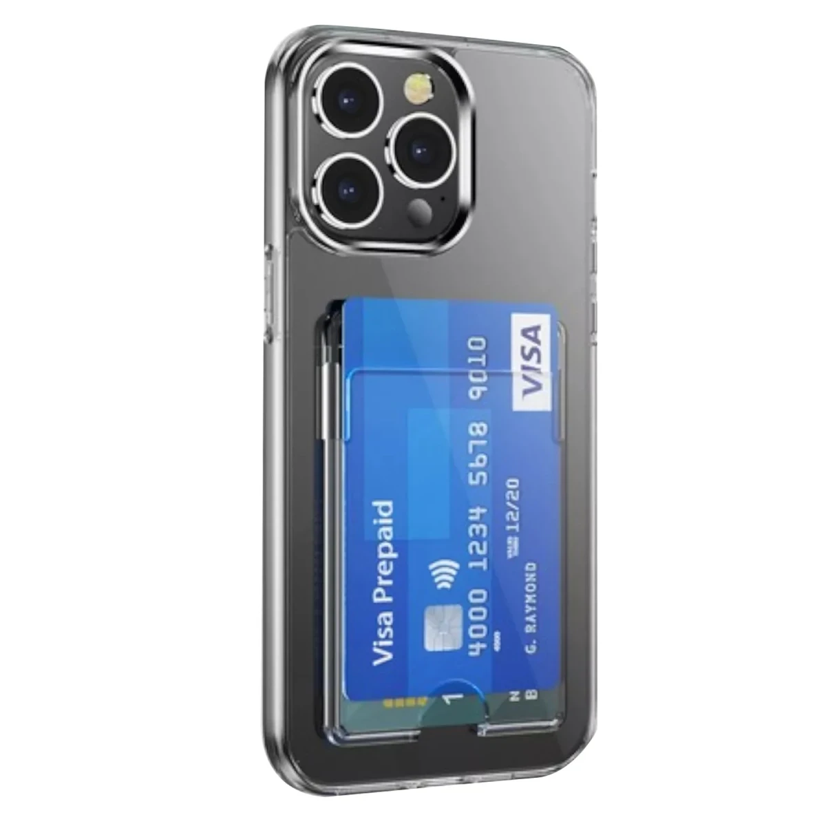 Newface Apple iPhone 14 Pro Max Kılıf Kart Şeffaf Silikon - Şeffaf — görsel 4