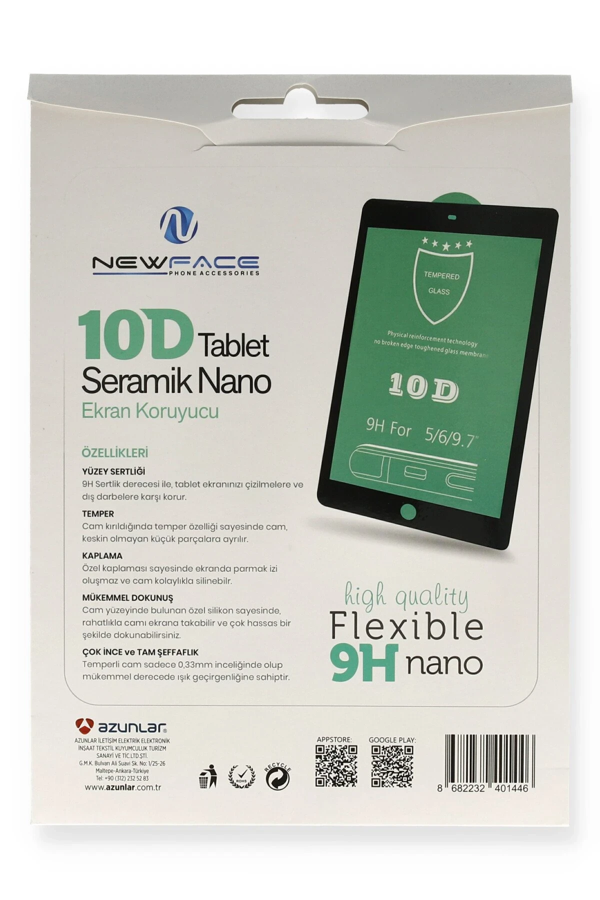Newface Apple iPad Mini 5 Tablet 10D Seramik Nano — görsel 2