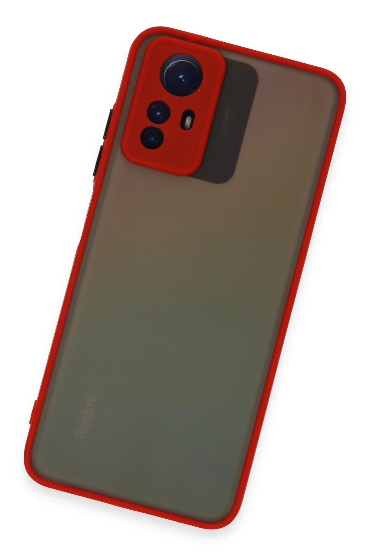 Newface Xiaomi Redmi Note 12S Kılıf Montreal Silikon Kapak - Kırmızı