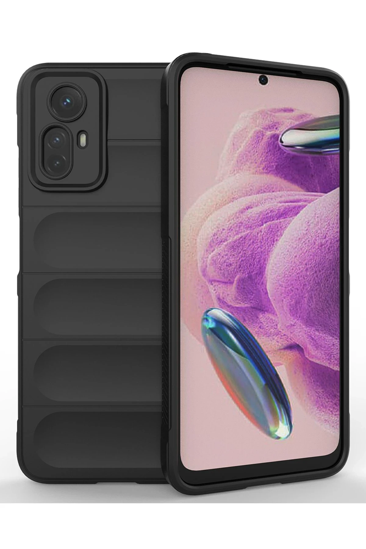 Newface Xiaomi Redmi Note 12S Kılıf Optimum Silikon - Siyah