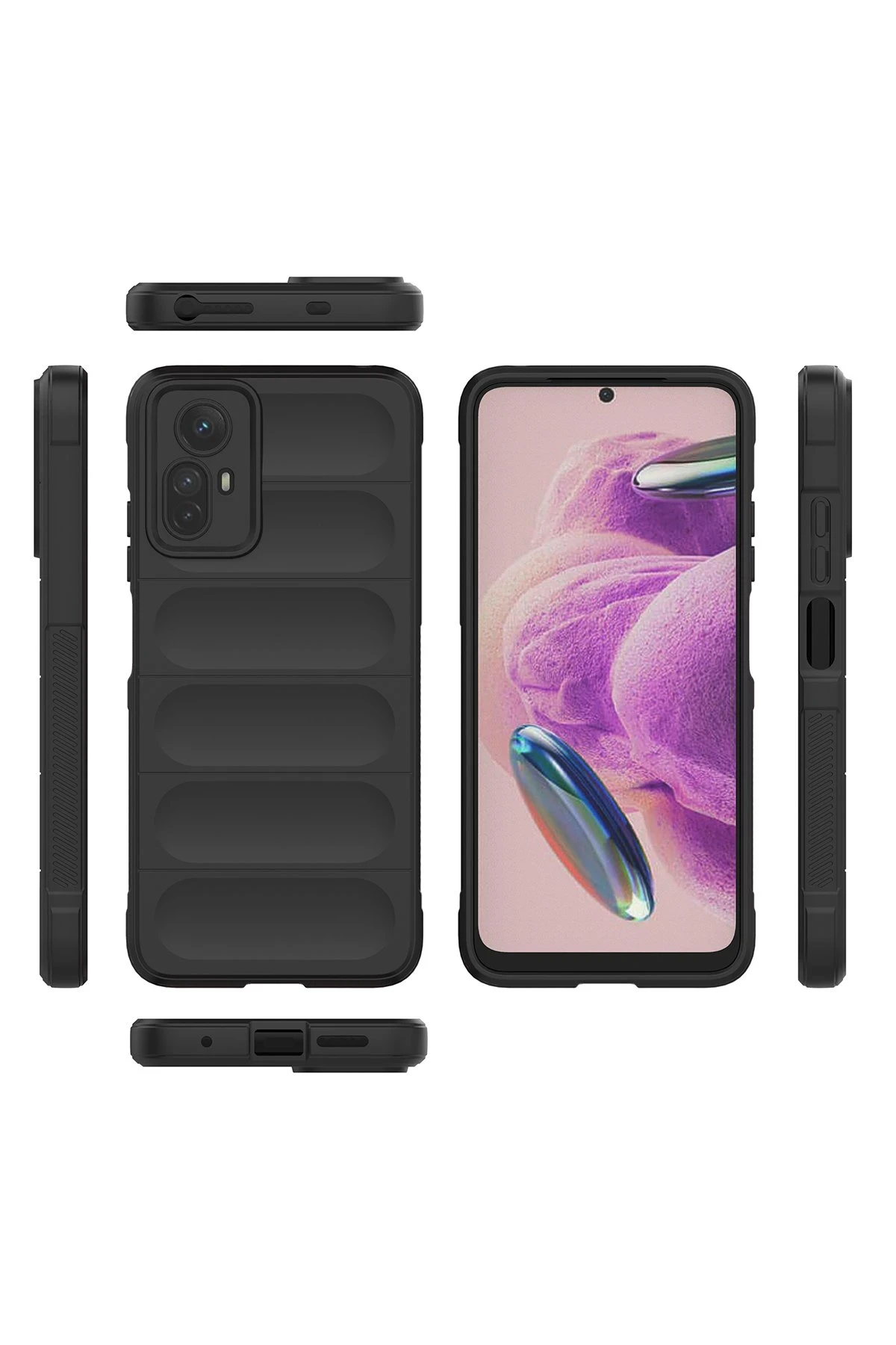 Newface Xiaomi Redmi Note 12S Kılıf Optimum Silikon - Siyah — görsel 5