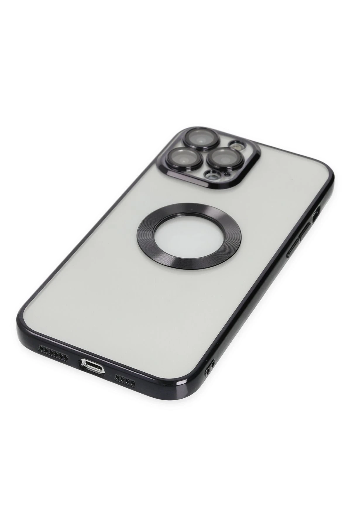 Newface iPhone 14 Pro Kılıf Slot Silikon - Siyah