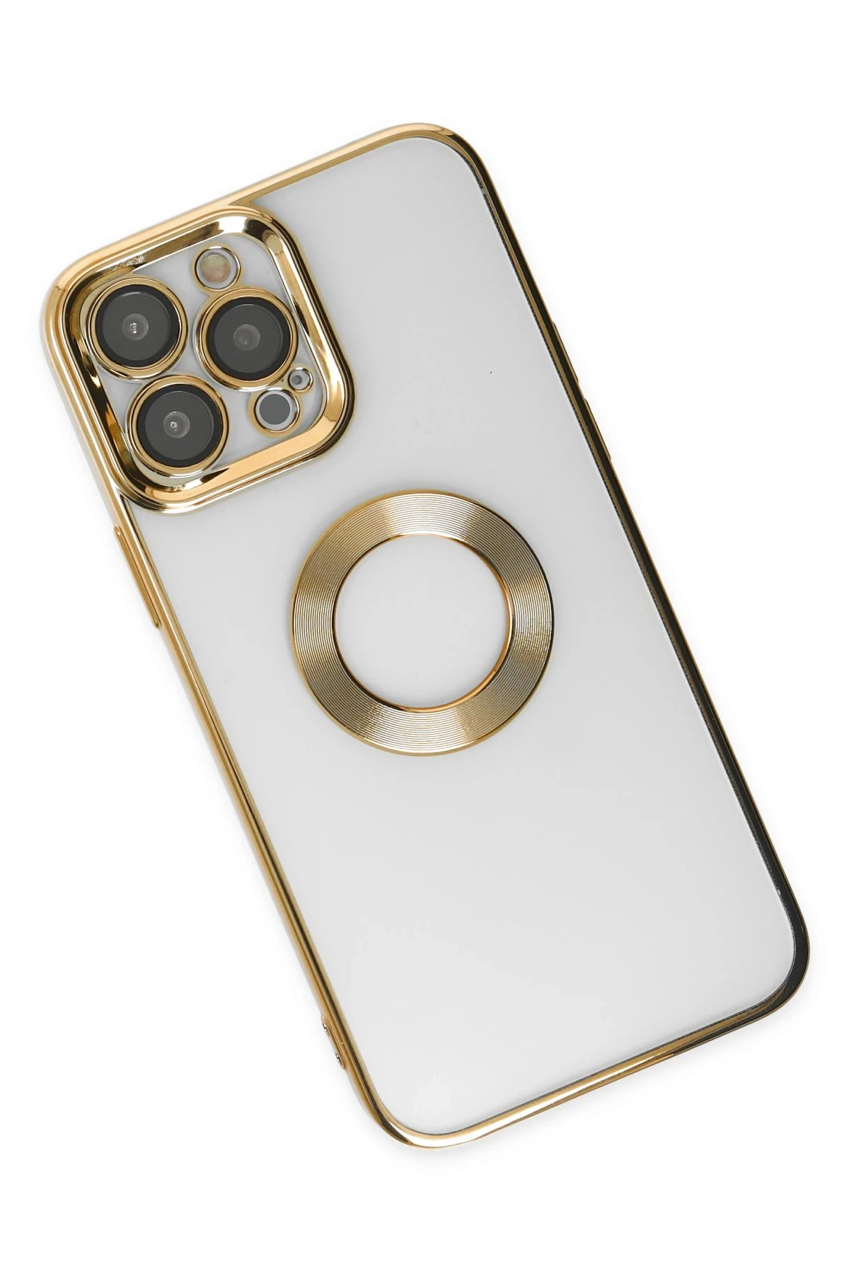 Newface iPhone 14 Pro Kılıf Slot Silikon - Gold